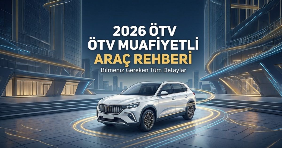 2026 ÖTV Muafiyetinde Yeni Dönem: ÖTV’siz Alınabilecek Araçlar ve Şartlar