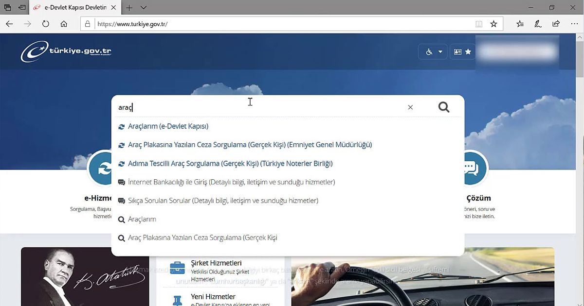 e-Devlet’ten Araç Geçmişi Nasıl Kontrol Edilir?